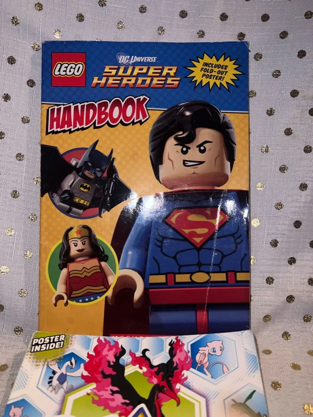 Lego Super Heroes Handbook with Blue and Yellow Cover